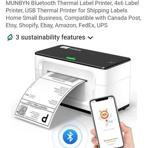 Munbyn 402b Thermal Printer. New In Box